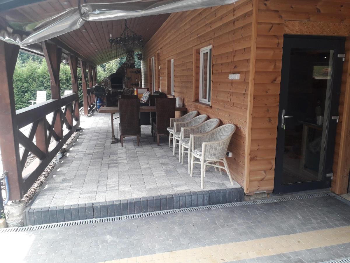 Jaskowa Chata Bieszczady Apartament Z Basenem Baligród Exterior foto